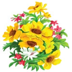 Раскраска Букет цветов