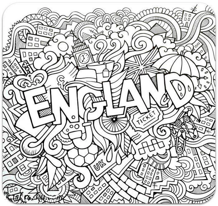 Раскраски Великобритания для детей распечатать бесплатно | Нарисованный, Тату лондон, Раскраски